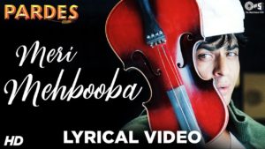 ZARA TASVEER SE TU LYRICS - MERI MEHBOOBA