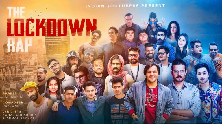 THE LOCKDOWN RAP LYRICS - INDIAN YOUTUBERS